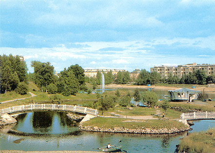 1987. Petrozavodsk. Lososinka River water-meadows