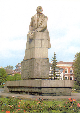 1987 год. Петрозаводск. Памятник В.И.Ленину