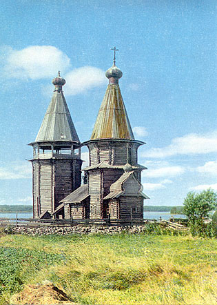 1971 год. Заонежье. Варваринская церковь. Памятник архитектуры XVII