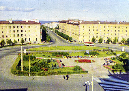 1971 год. Петрозаводск. Площадь Гагарина