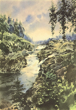 1961 год. Водопад Кивач