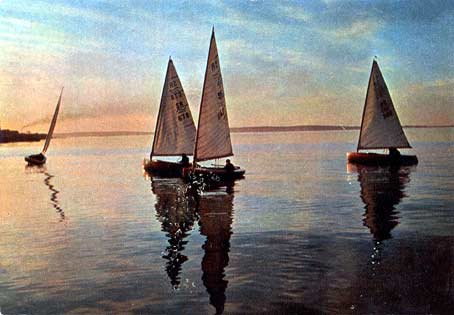 1965. Karelia. Yachts on the Onego Lake