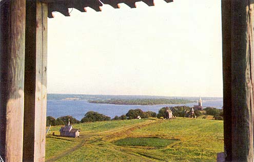 1970 год. Вид на южную часть острова Кижи