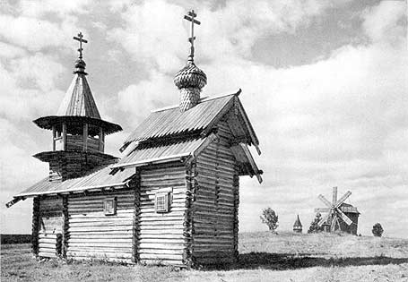 1967. Kizhi. Chapel from Lelikozero village, XVIII