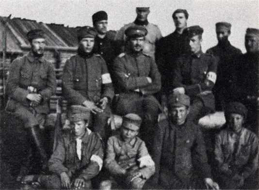 1919. Staff of the headquarters of the Northern Group of the Olonets Volunteer Army