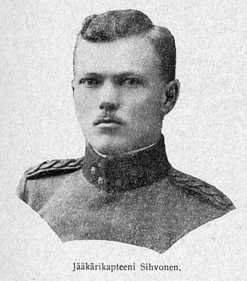 Late 1910's. Jäger Captain Urho Sihvonen