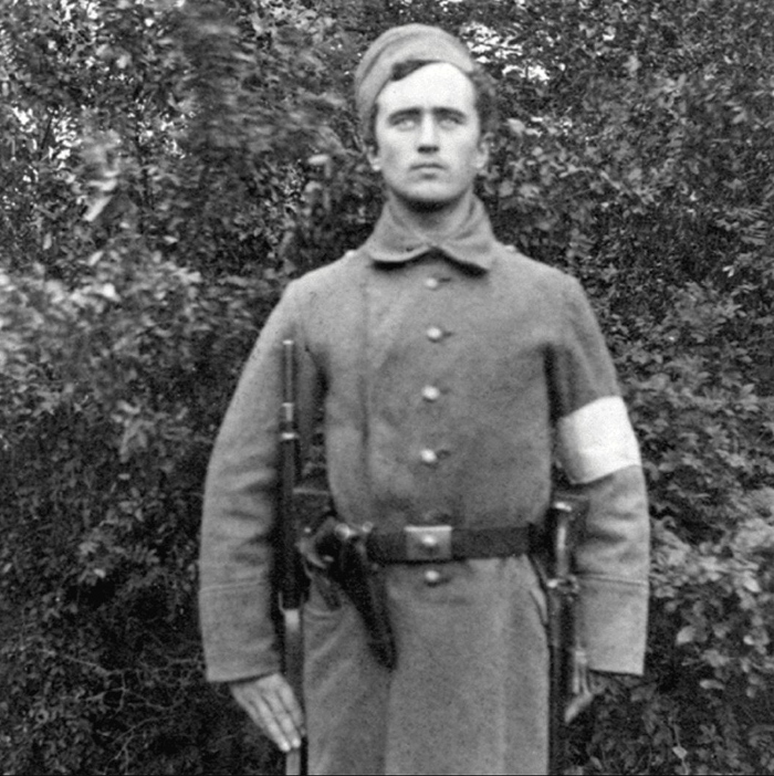 1919. Vapaaehtoisen Armeijan suomalainen vapaaehtoinen Elias Simelius