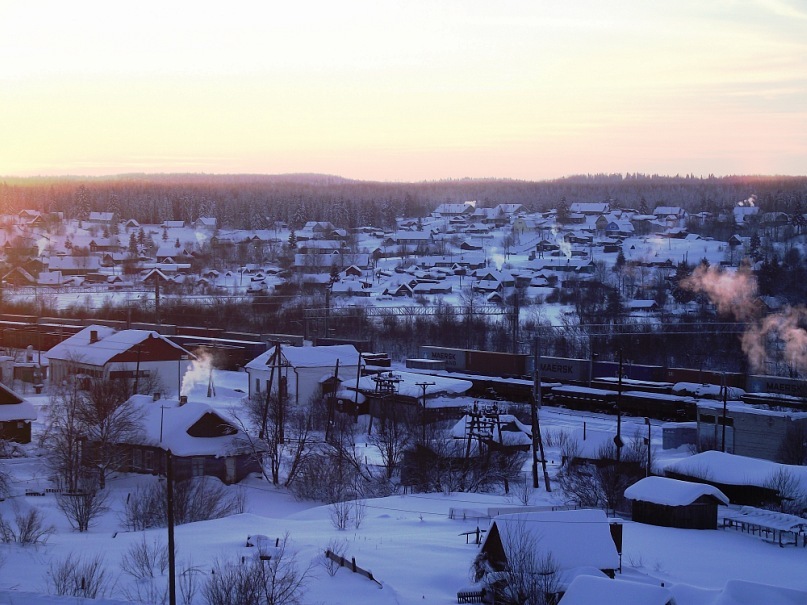 Helmikuu 2011. Uusikylä. Rautatieasema
