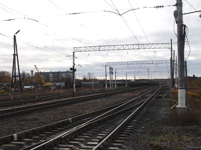 October 10, 2006. Derevjanka station. Railway station