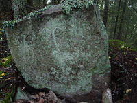 Late 2000's. The boundary stone near Hautavaara village