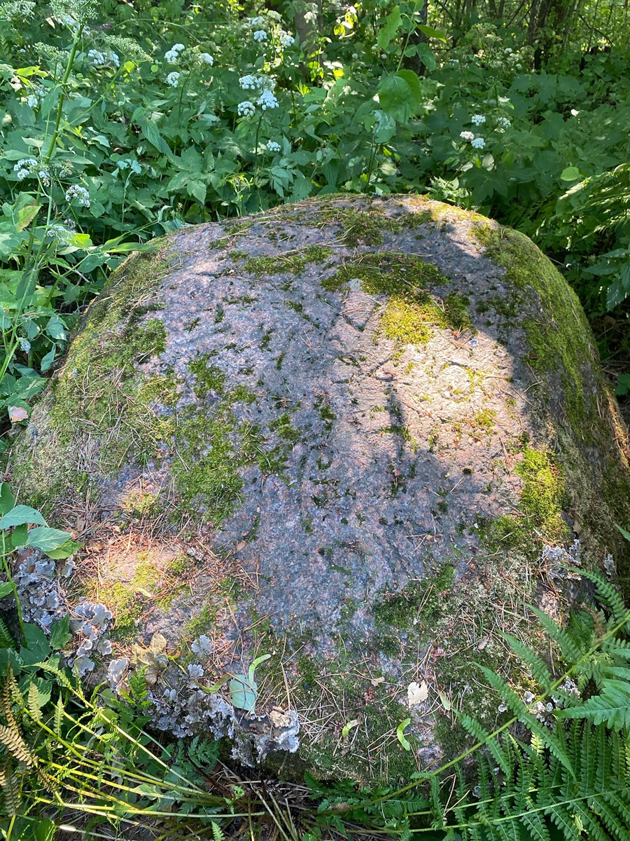 July 25, 2022. The boundary stone near Manssila