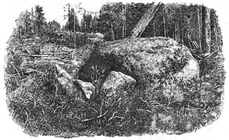 Пограничный камень в Минозере