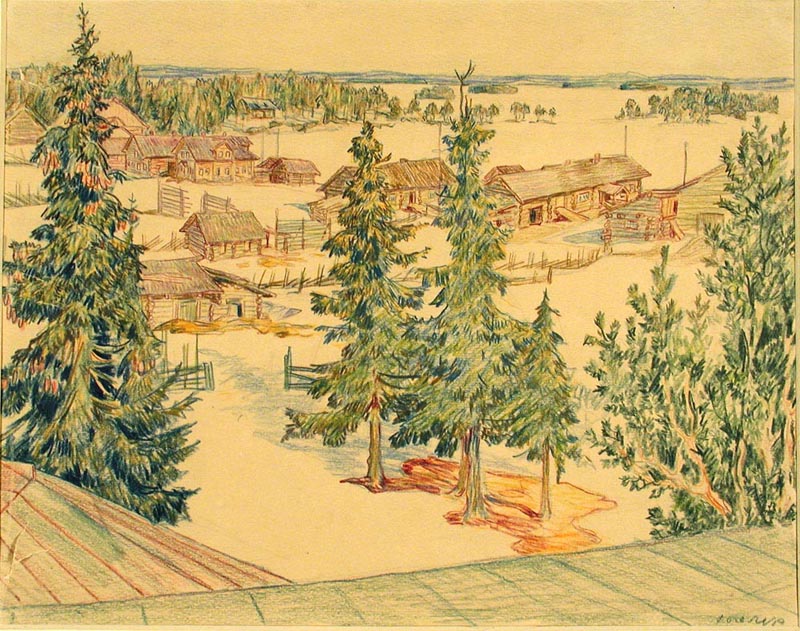 1933 год. Деревня Реболы
