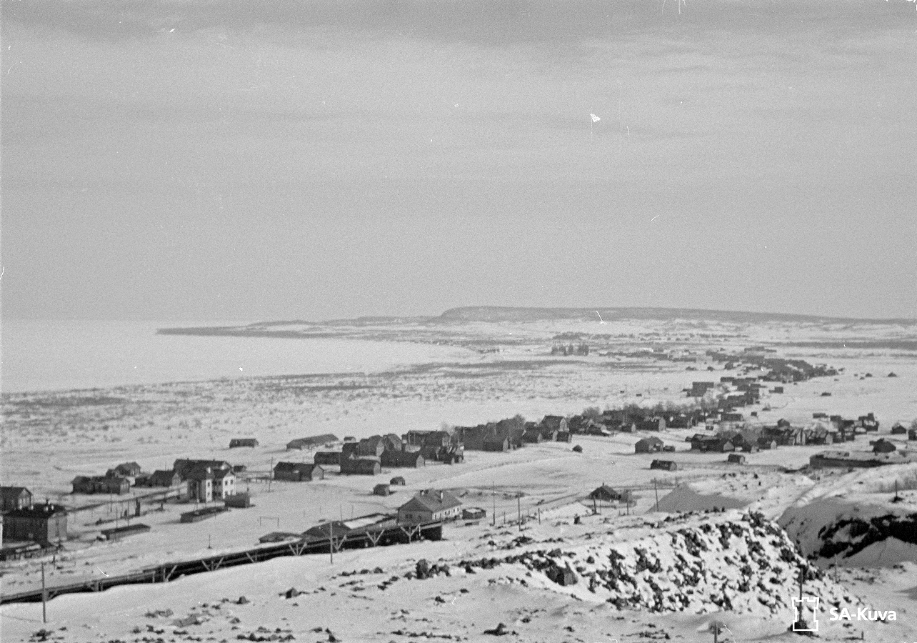 9 апреля 1942 года. Позиции финской береговой артиллерии в Рыбреке