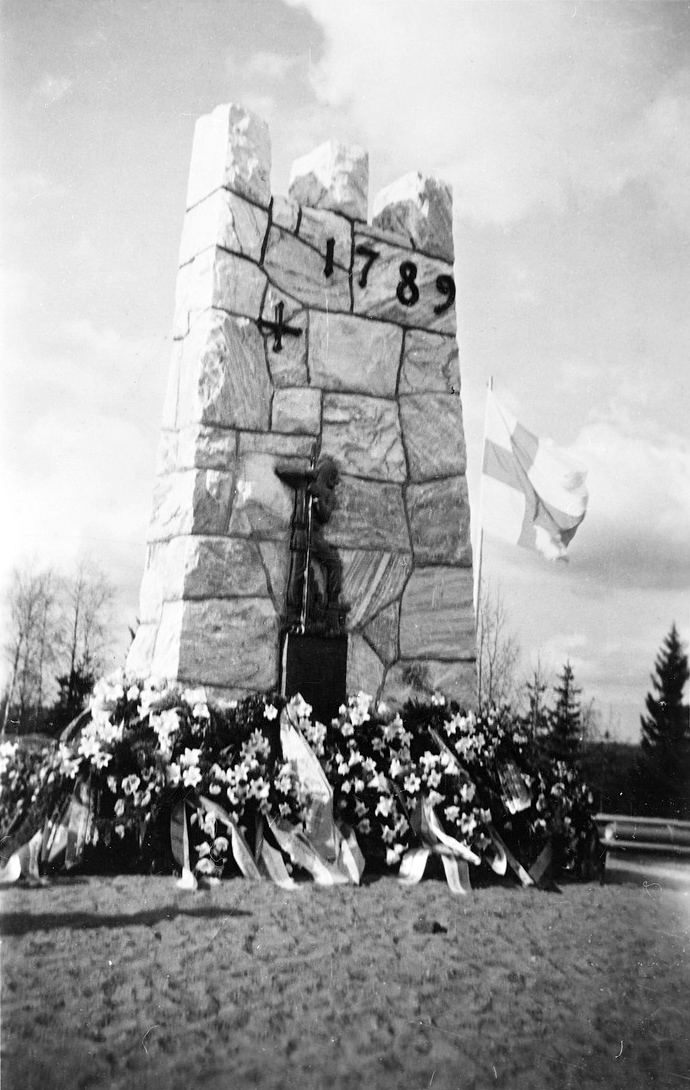 18 мая 1939 года. Памятник битве при Рускеала в 1789 году