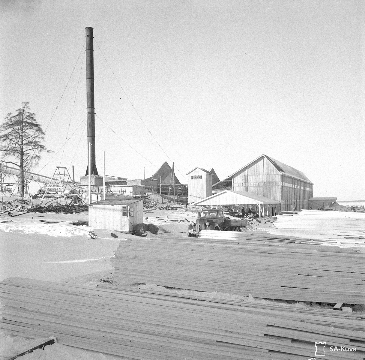 February 10, 1943. Solomennoye. Sawmill