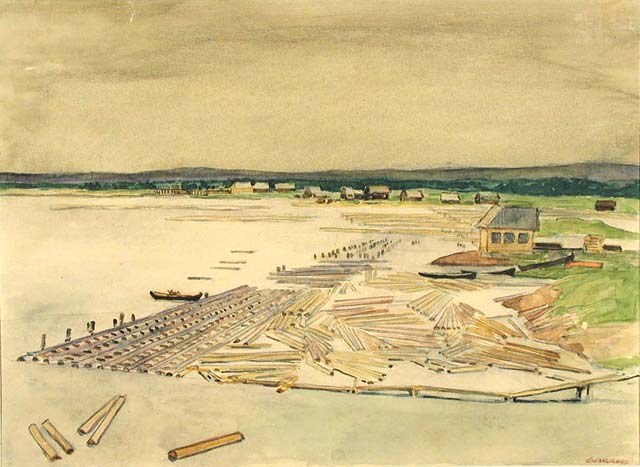 1930-luvun keskivaiheilla. Logmojärven lahti