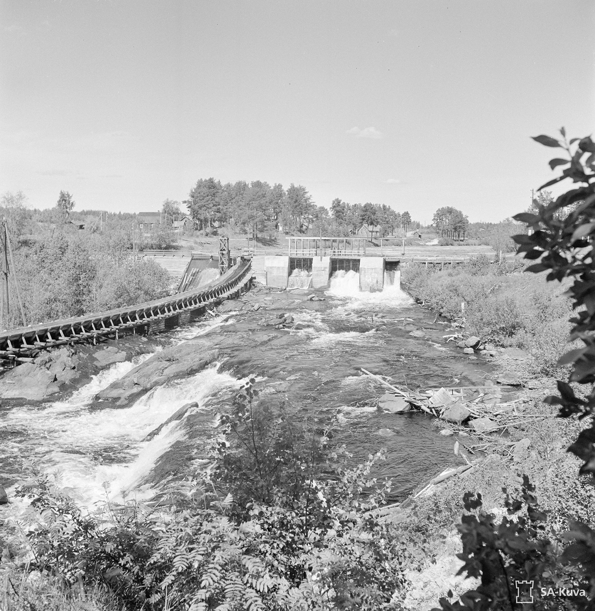 June 29, 1942. Ylä-Uuksunkoski hydroelectric power plant