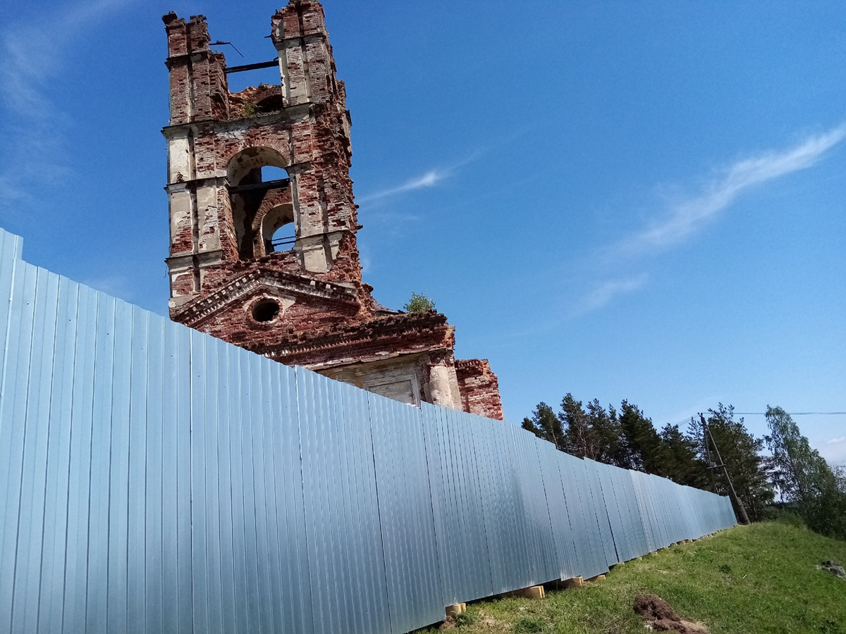 5 мая 2020 года. Тулема. Руины православной церкви