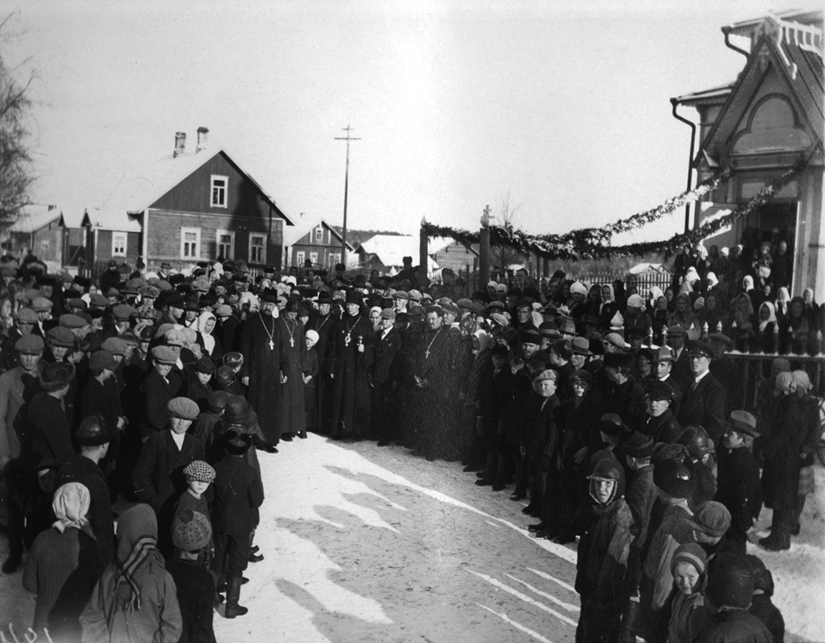1931 год. Архиепископ Карельский и всей Финляндии Герман в Орусъярви