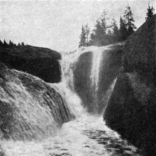 1910's. Suur-Juka waterfall