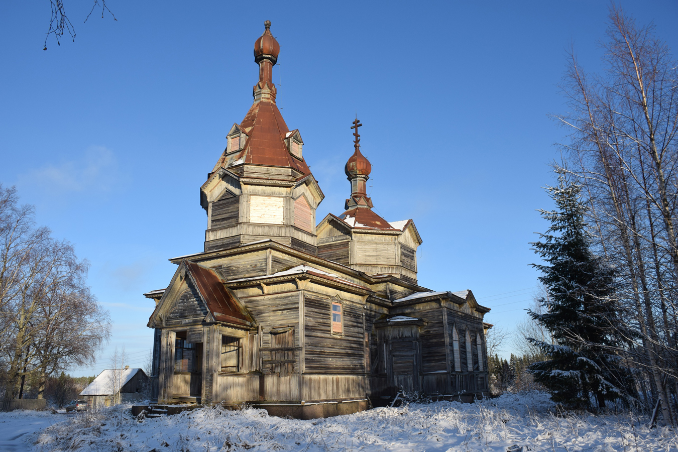 October 28, 2019. Orusjärvi. The orthodox church