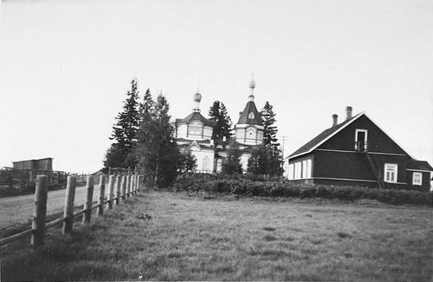 1930's. Orusjärvi. The orthodox church
