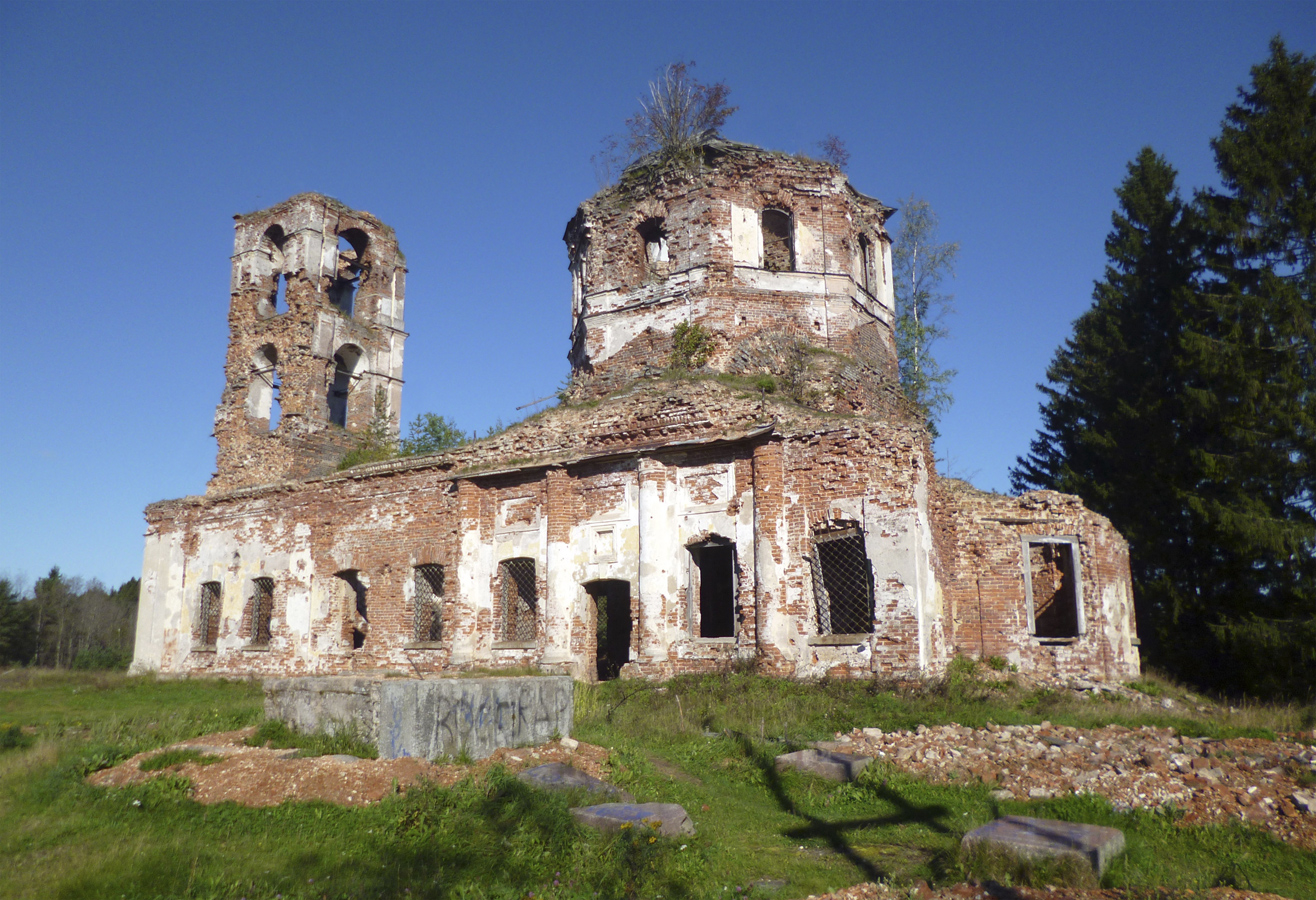 2010's. Tulema. Ruins of the orthodox church