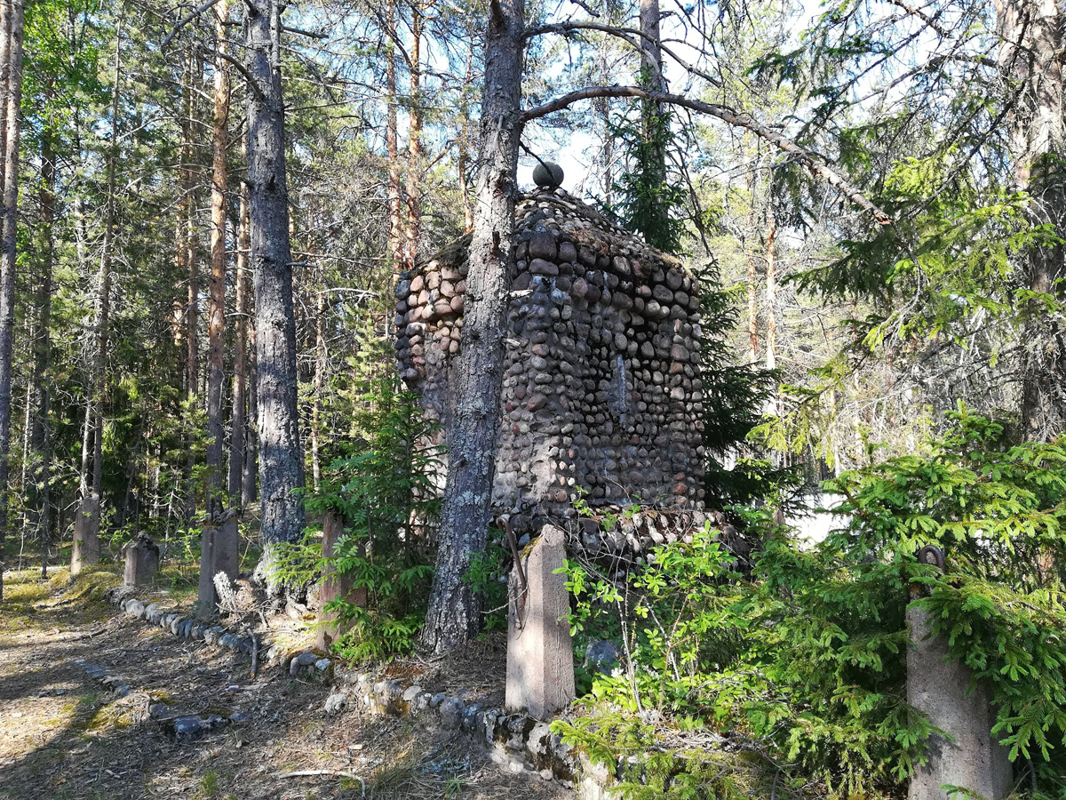 June 16, 2018. Ylä-Uuksu. Monument of the The Finnish War of Independence