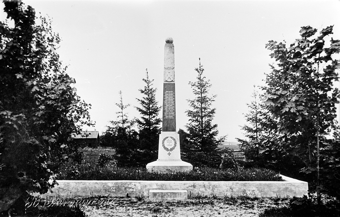 Early 1930's. The Monument of heroes 1918