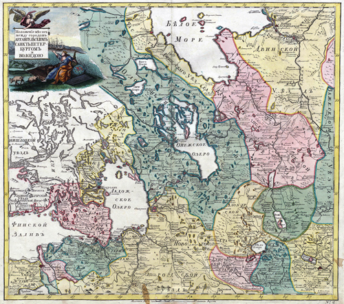 1745. Arkangelin, Pietarin ja Vologdan Välinen alue