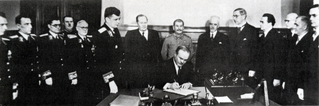 April 6, 1948. Moscow. Signing of the Finnish–Soviet Agreement of Friendship, Coöperation, and Mutual Assistance