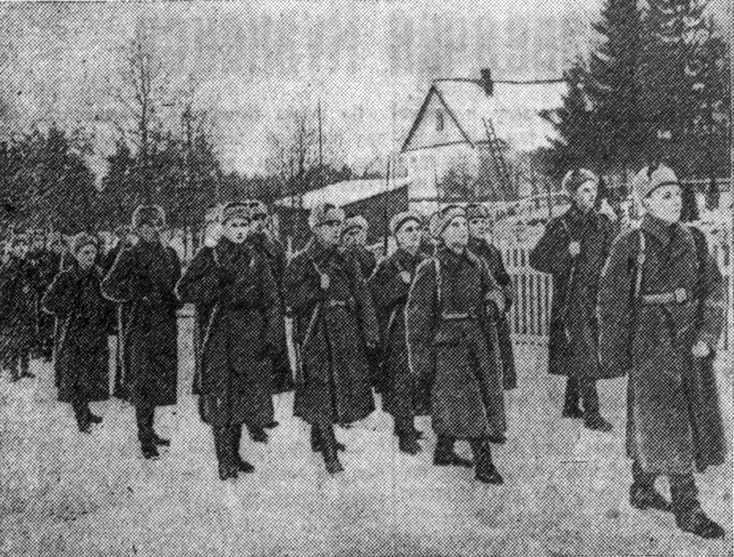 Декабрь 1939 года. Отряд Народной армии Финляндской Демократической республики