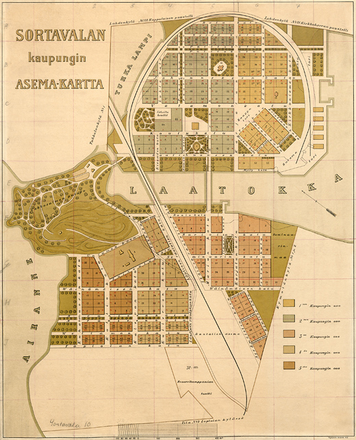 1920. Map of Sortavala