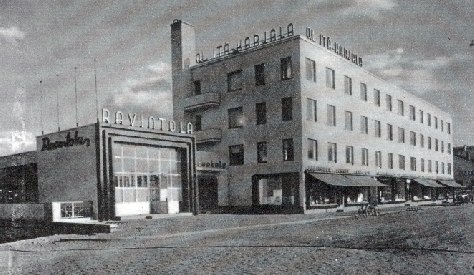 1930-luvun lopulla. Osuusliike Itä-Karjalan liiketalo ravintoloineen