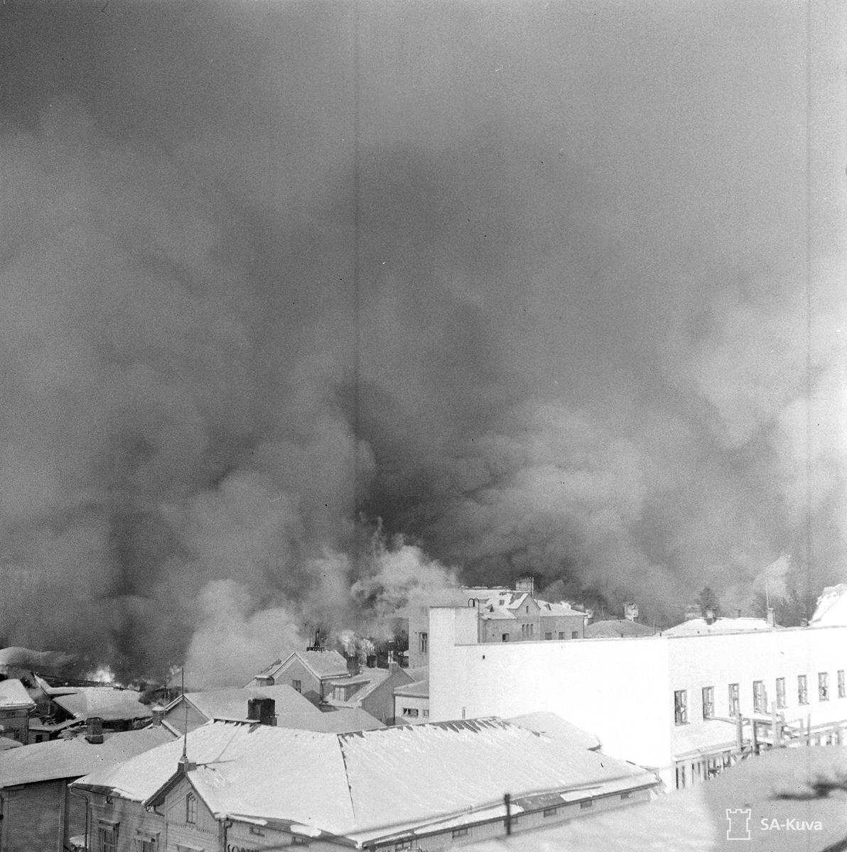 February 3, 1940. Sortavala after the bombing