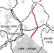 September 1944. The line of The Soviet-Finnish front