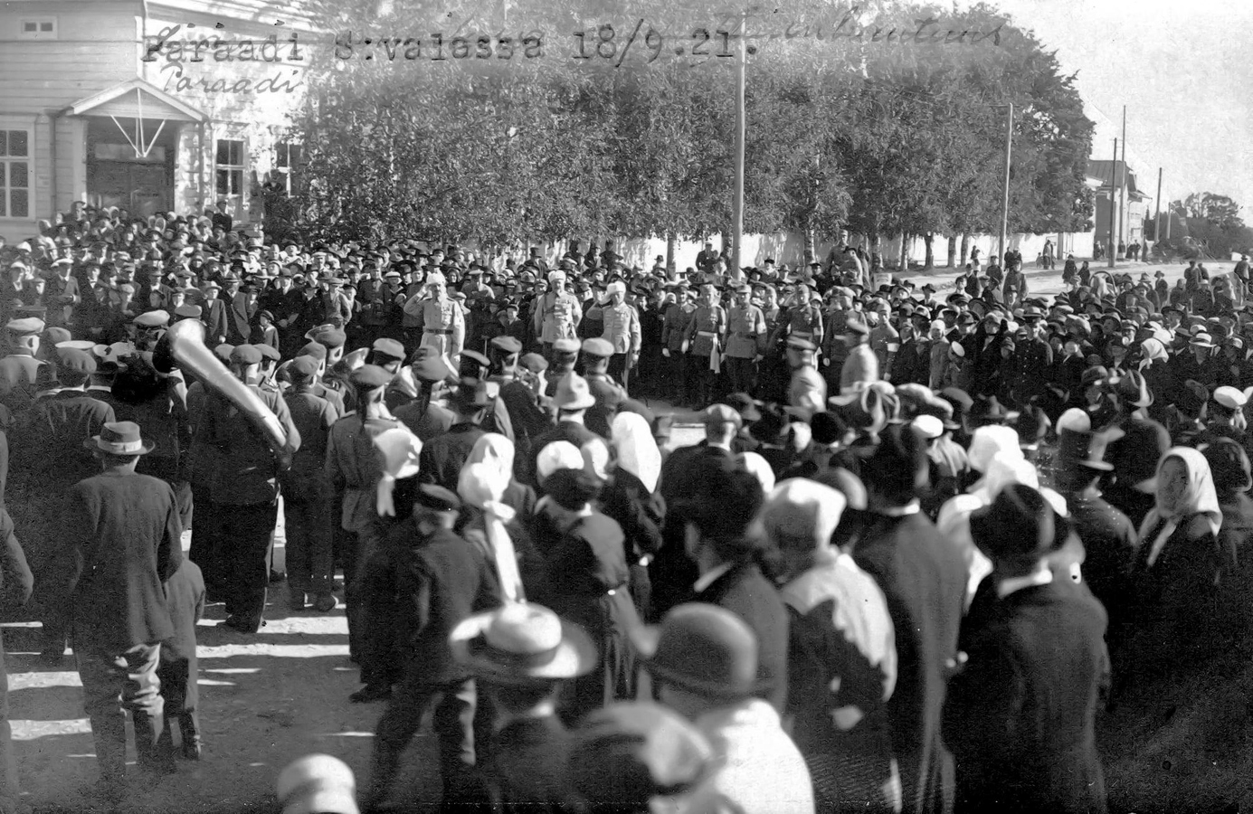 September 18, 1921. Sortavala. Parade