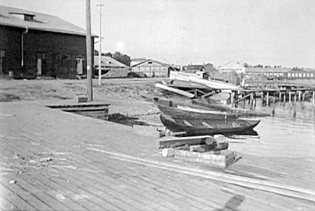 1943. Sortavala. Boat harbour