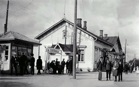 1930's. Sortavala. Railway station