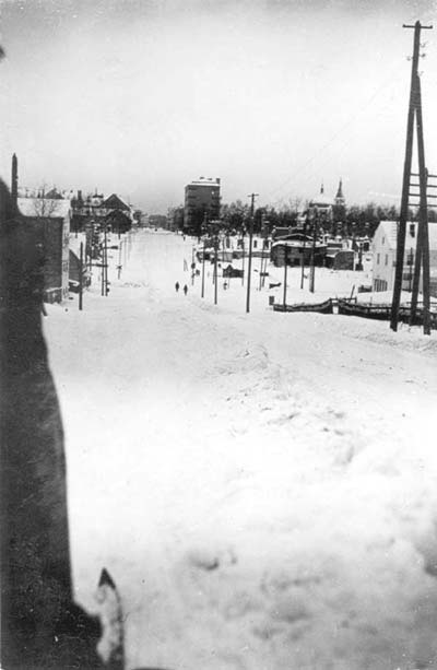 Early 1940's. Sortavala. The Karelian street