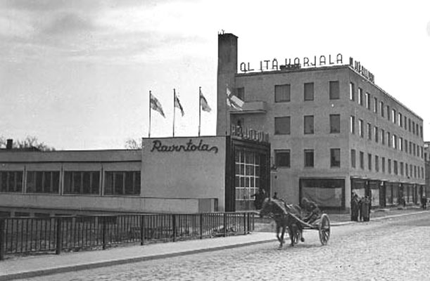 1938 год. Сортавала. Новое здание Восточно-Карельского Кооперативного Общества