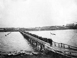 18 октября 1905 года. Сортавала. Старый мост через пролив