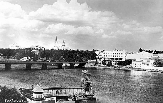 1930's. Sortavala. The Karelian bridge