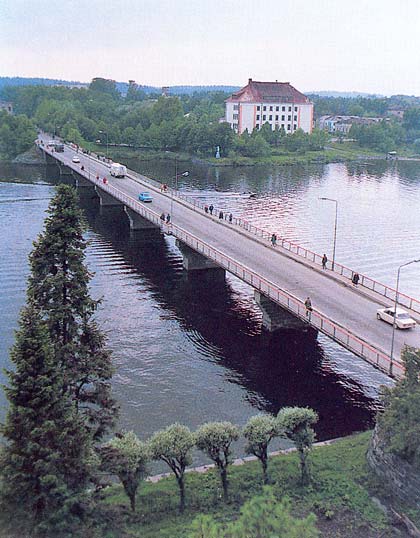 1990's. Sortavala. The Karelian bridge