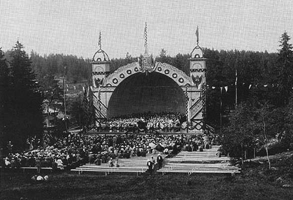 16. elokuuta 1896. Sortavala. Vakkosalmi. Laulujuhlat