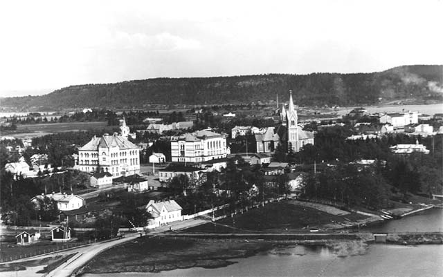 1930's. Sortavala. A view from observation tower in the Kuhavuori