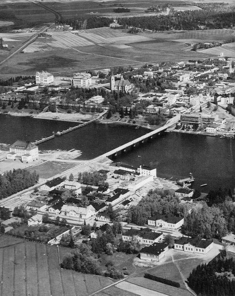 1930's. Sortavala. Aerial photography