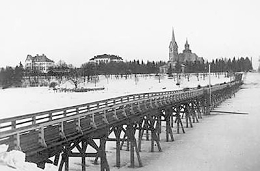 1920's. Sortavala. Old bridge - 2