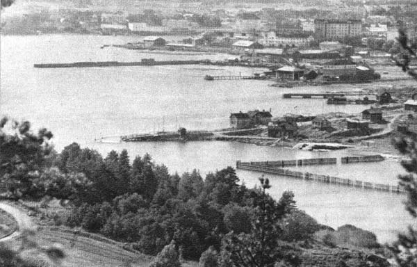 Elokuu 1941. Näkymä Riekkalansaaren